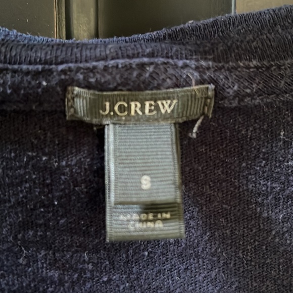 J Crew Embroidered 3/4 Sleeve Tee - Picture 3 of 4